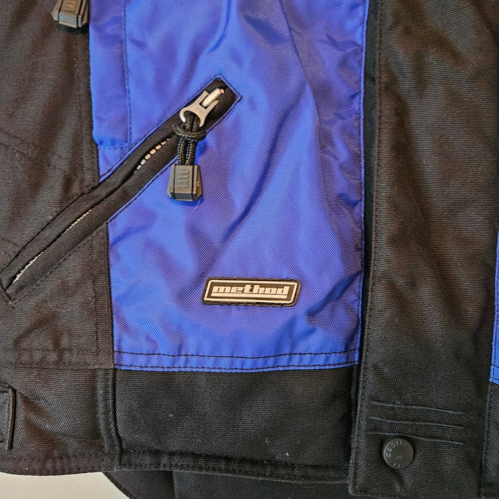 Castle X Racewear Snowmobile Method Jacket Mens‎ XS Blue Black Reflective Hitena - Picture 7 of 11
